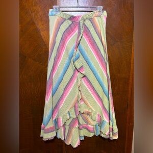 Tasha Polizzi Multicolor Striped western Women's Skirt size M-L